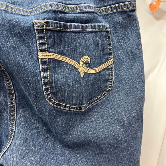 Chico's 2.5 Short Womens Straight Leg Medium Wash Jeans Size 14P Classic‎ Denim - Picture 5 of 16